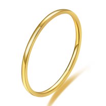 Exquisite Ring Eye-catching All-match Decorative Glittery Titanium Steel Simple Couple Ring for Anniversary