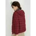 thumbnail image 5 of Wenseny Women’s Quilted Down Hooded Puffer Coat Warm Outdoor Parka Anorak Wine Red 2XL, 5 of 6