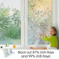 thumbnail image 3 of HIDBEA 17.5 in x 78.7 in Tulip Decorative Window Film, 3D Stained Glass Window Sticker, Anti-UV Sun Blocker Heat Control for Home, 3 of 7