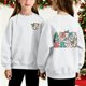 thumbnail image 1 of Cowsor Girls Sweatshirts Kids Cute Graphic Crewneck Pullover Tops Long Sleeve Holiday Shirts, 1 of 7