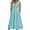 Light Blue, variant on Edvintorg Sundresses for Women 2025 Plus Size Dresses Fashion Solid Color V-Neck Sleeveless Summer Casual Dresses with Pocket