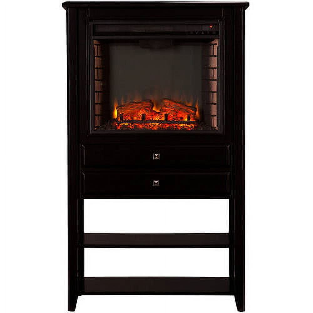 Kendall Corner Tower Electric Fireplace,  Black