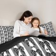 thumbnail image 5 of Homewish Black Bowknot 3 Pieces Queen Comforter Set for Female Men Teens,Polka Dots Ultra Soft Bedding Sets,Geometric Stripes Bedding Comforter Set,Lightweight Room Decor,Reversible, 5 of 8