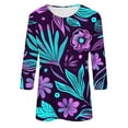 thumbnail image 5 of WJHWSX Going Out Tops for Women,Womens Tops,Breathable,Crew Neck,Printed,Multicolor,L, 5 of 5