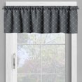 thumbnail image 2 of Ambesonne Fleur De Lis Window Valance, Floral Checkered, 54" X 18", Grey Pale Yellow, 2 of 5