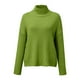 thumbnail image 3 of Gibobby Suéter de Punto, Suéter de cuello de tortuga para mujer, suéter de punto de manga larga, suéter de canalé fino, blusa de temperamento para mujer(Verde,CH), 3 of 5