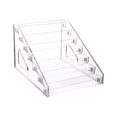 thumbnail image 3 of BELOVING Acrylic Display Rack Display Riser Clear Holder for Badges Toys Collectibles 7 Tier, 3 of 10