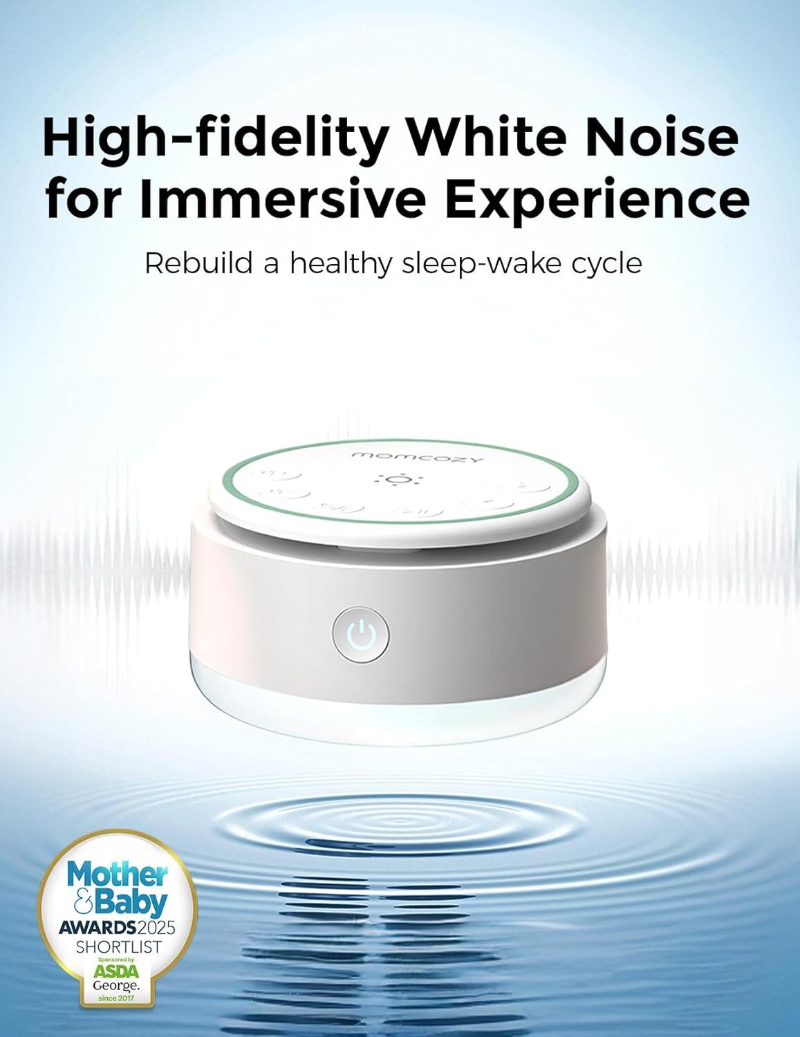 Momcozy Sound Machine for Baby with Touch Light photo 3