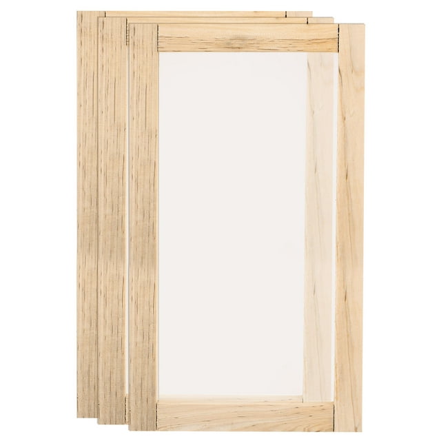 Unique Bargains Silk Screen Printing Frame Kit 40x27cm Wooden with 120 Mesh, 3 Pieces