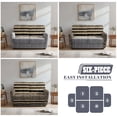 thumbnail image 7 of Psesaysky Striped Leopard Print 2 Seat Recliner Cover Reclining Sofa Cover Elastic Recliner Cover Full Coverage Waterproof, 7 of 7