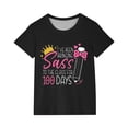 thumbnail image 2 of Fiudx Camiseta para Niños, Tejido Suave y Transpirable, Cuello Redondo, Manga Corta, Uso Diario Informal, Ideal para Niños y Niñas, Ideal para Las Cuatro Estaciones, Ideal para Regalar., 2 of 7
