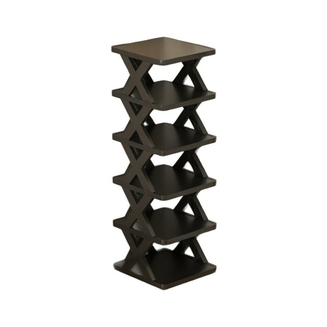 Shoe Rack for Entryway,Plastic Folding Shoe Rack - Simple Space Saving Storage Rack, No Installation Required for Home and Dorm