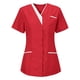 thumbnail image 1 of Puntoco 2024, tops a la moda de verano para mujer, túnica para enfermeras, uniforme clínico, cuidador, ropa protectora con cuello en V, tops, 1 of 1