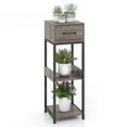 thumbnail image 1 of Costway 1 Pack 3 Tier Indoor Tall Plant Stand with Drawer Anti-tipping Devices Display Shelf, 1 of 10