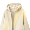thumbnail image 5 of Babcutegg Mens Zip Up Hooded Knit Cardigan Sweater Loose Fit Long Sleeve Thermal Casual Sweaters for Winter Size XL, 5 of 5