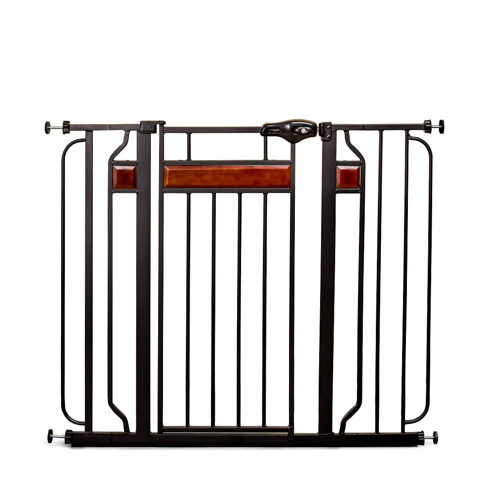 Regalo Home Accents Extra Tall Walk Thru Baby Safety Gate 37 inch New Zealand Pine