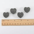 thumbnail image 4 of 1 caja de 24 cuentas de roca de lava en forma de corazón gris, difusor de aceites esenciales de piedra volcánica natural, cuentas para el Día de San Valentín, 4 of 9