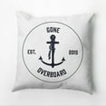 thumbnail image 2 of Simply Daisy 16" x 16" Gone Overboard Polyester Indoor/Outdoor Pillow, White (1 count), 2 of 5