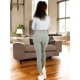 thumbnail image 3 of LEGGING DE DAMA TEXTURIZADO UNITALLA STRETCH MALLAS DEPORTIVAS MALLONES DE MUJER, 3 of 5