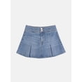 thumbnail image 2 of Wonder Nation Girls Denim Pleated Skirt, Sizes 4-18 & Plus, 2 of 6