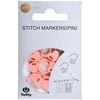 Tulip Needle Company Stitch Markers - Pink Heart, Pkg of 7, Pins