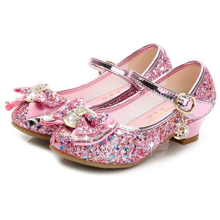 

Infant Kids Baby Girls Pearl Crystal Bling Bowknot Single Princess Shoes Sandals CHMORA