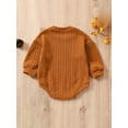 thumbnail image 6 of Bslissey Baby Girls Boys Sweater Romper Long Sleeve Solid Color Crew Neck Knit Pullover Jumpsuit Infant Toddler Casual Spring Fall Knitwear Bodysuit 6M 12M 18M 24M, 6 of 9