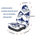 thumbnail image 3 of Wukai Cartoon Iceberg Polar Bear Full Set Car Seat Covers with Soft Padding Universal Auto Front Seats Protector and Cushion Mat, 3 of 5