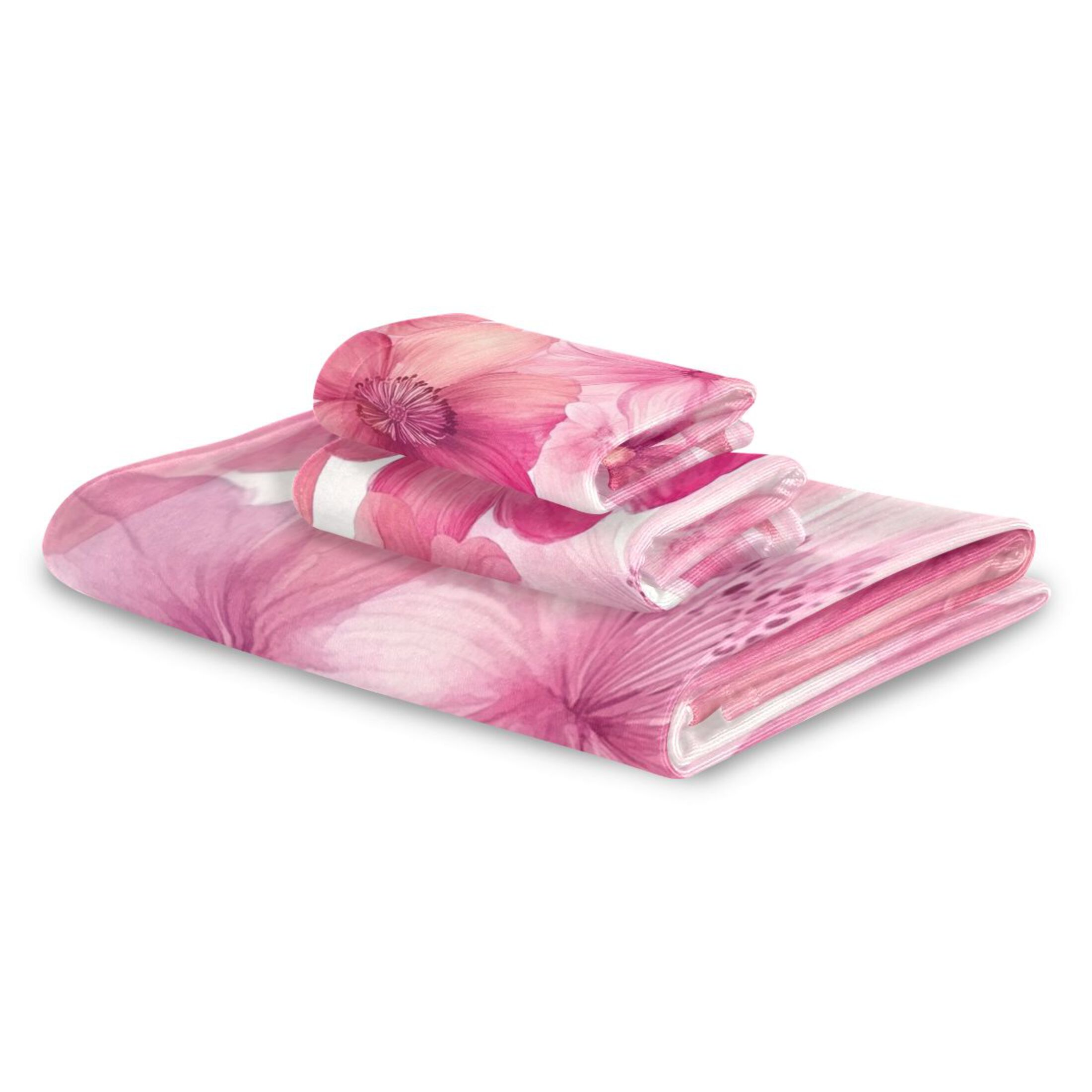 Three-Piece Towel Set Face Towel Towel Set Hand Towel Bath Towel Cotton Bath Towels Bath Towel Sets Hand Bath Towels Pink Flowers