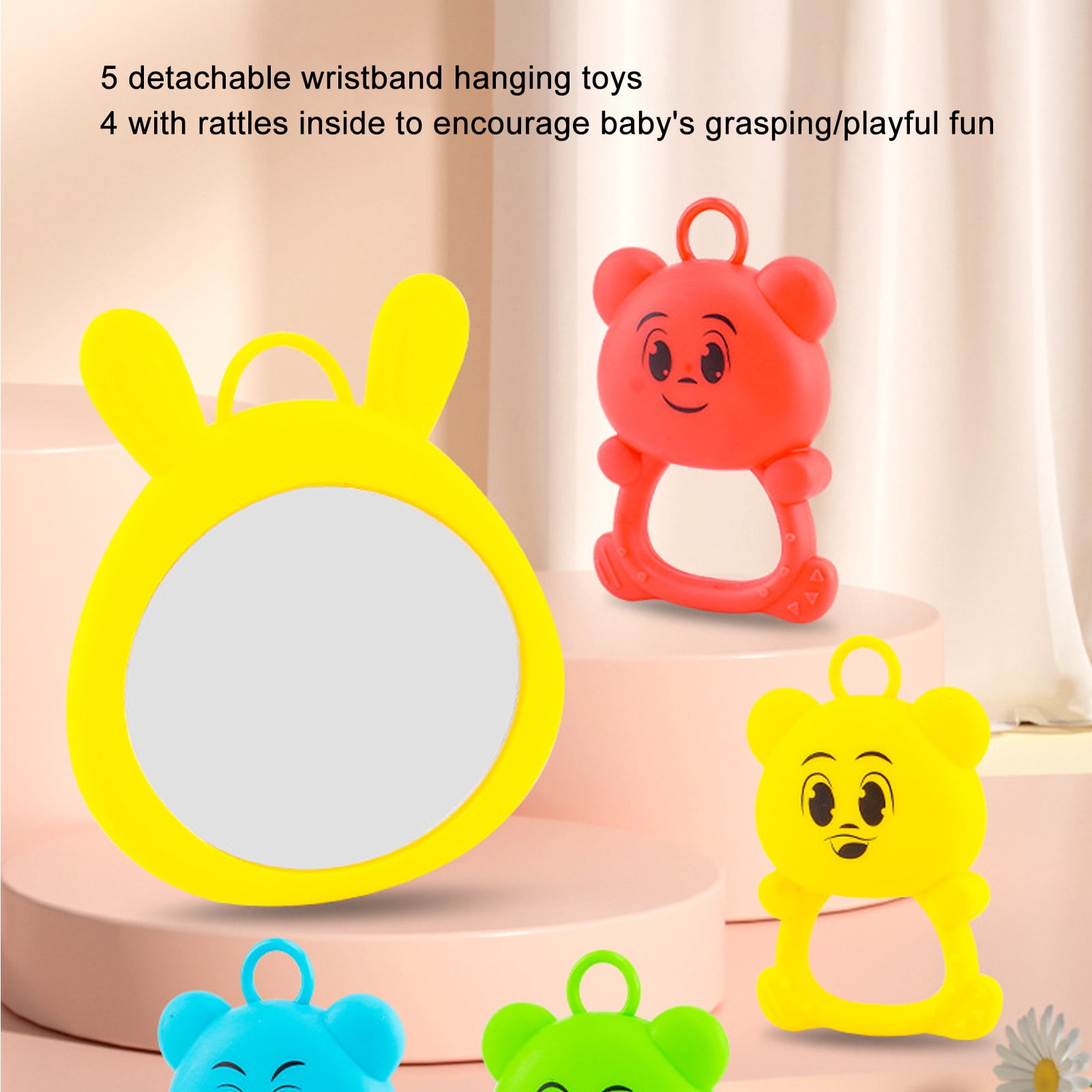 NFTIGB Baby Gym Play Mat Musical Tummy Time Activity Center with Colorful Rattles Kick and Play Piano Keyboard Learning Toy for Newborn Infants Toddlers Boys Girls 0 to 36 Months