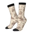 thumbnail image 1 of Lsque Cowboy Sitting On Cow Back Printed Men's Crew Socks, Soft Durable Breathable Moisture-Wicking with Odor Control Cotton socks, 1 of 6