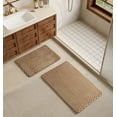 thumbnail image 2 of (3 pack) Mainstays Brown Bag 2pc Tile Bubble Bath Rug Set, 2 of 6