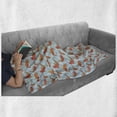 thumbnail image 6 of Fish Soft Flannel Fleece Throw Blanket, Colorful Japanese Koi Fishes Swimming in the Abstract Sea Waves River Carps, Cozy Plush for Indoor and Outdoor Use, 50" x 70", Multicolor, by Ambesonne, 6 of 6