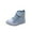 A03#Blue, variant on Huowey Girls Shoes Classic Lace Up Thick Sole Walking Lightweight Hook And Loop Fasteners Shoes Wide Toe Breathable Hiking Sneakers Outdoor Leisure Shoes,Beige,3.5-4Y