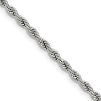 Chisel Stainless Steel Polished 3mm 20 inch Rope Chain
