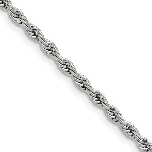 Chisel Stainless Steel Polished 3mm 20 inch Rope Chain