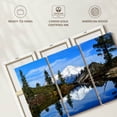 thumbnail image 6 of Elephant Stock Mount Shasta Heart Lake Wall Art - Horizontal Multi Panel Canvas - Living Room Wall Decor - Nature Multi Panel - Blue And Green Decor - 50" x 32", 6 of 8