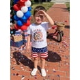 thumbnail image 5 of BemeyourBBs Toddler Baby Boy 4th of July Outfit Patriot Independent Day Clothes Cute American Flag Raccoon Short Sleeve T-shirt and Shorts Set Toddler Boy 2 Piece Summer Outfit, 5 of 9