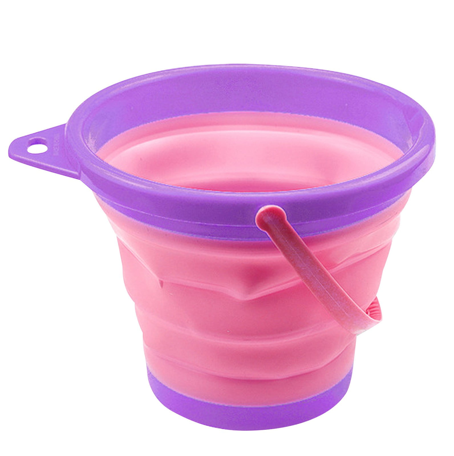 SILICONE BEACH TOYS Collapsible Beach Bucket Shovel Pink Sand WILLOW + SIM