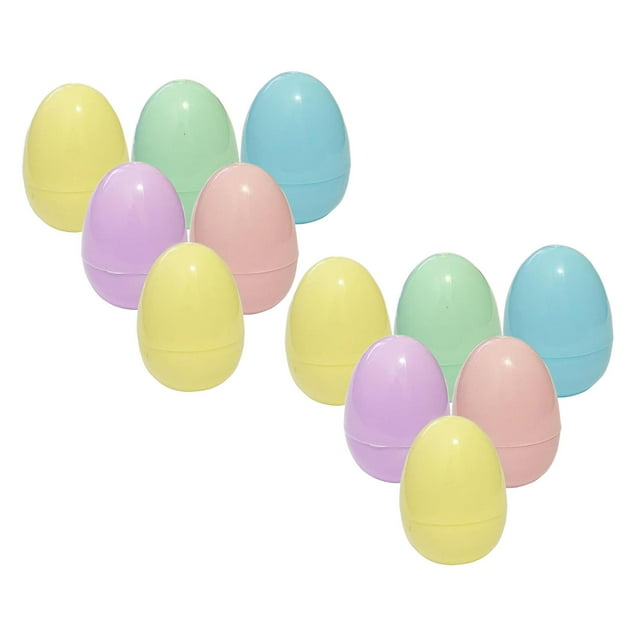 12 huevos de Pascua rellenables (6 cm): ideales como relleno de cestas de Pascua, regalos de fiesta, Color macarrón