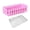 Pink, variant on Plastic Fence Flower Container Rectangular for Potted Plant Hollow Planter Box Courtyard Accessories Accessories