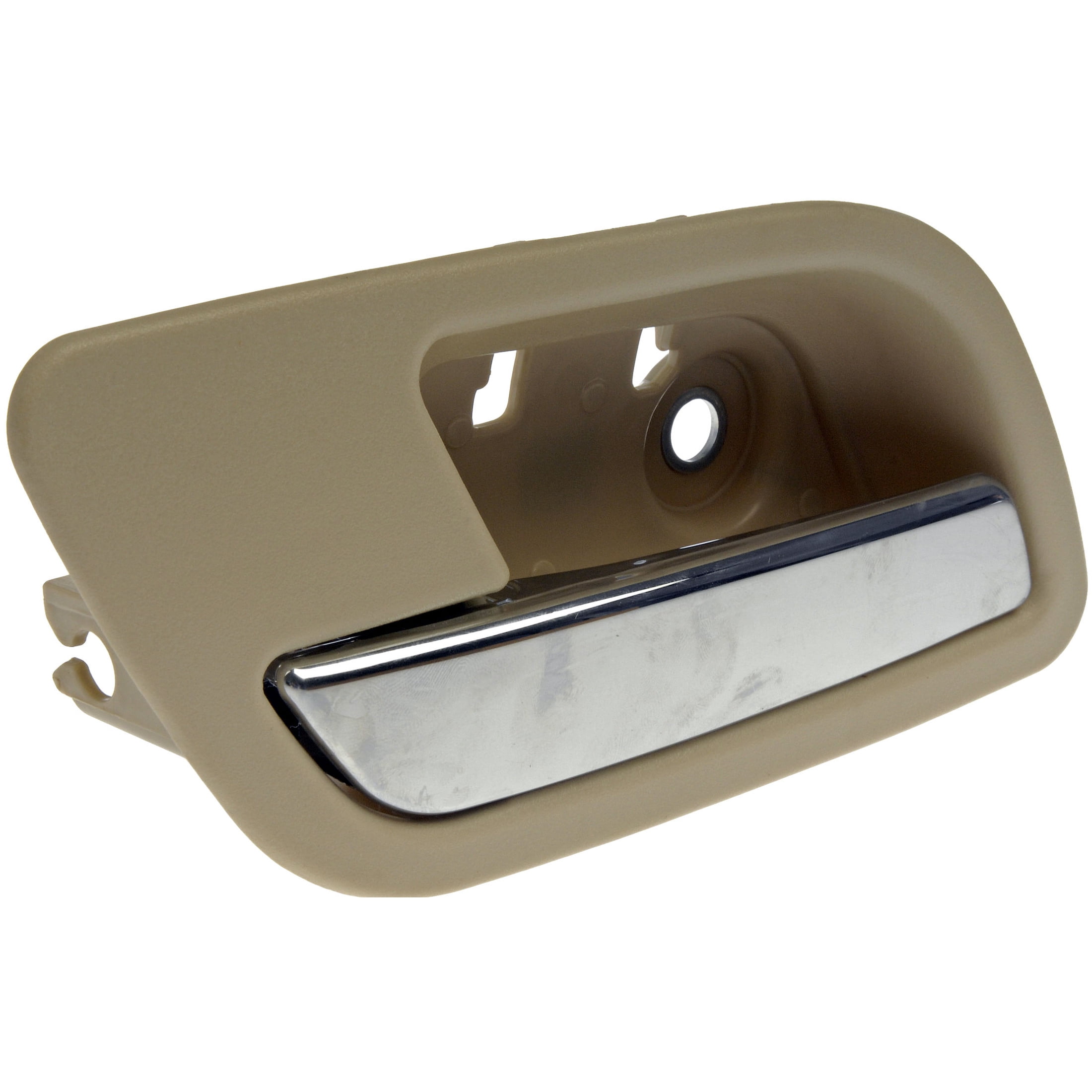 Dorman 81180 Rear Driver Side Interior Door Handle for Specific Cadillac Models, Chrome Lever; Beige Housing