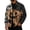 Gray, variant on Delconic Mens Corduroy Jacket Loose Casual Turn Down Collar Long Sleeve Button Front Shirt Jacket Halloween Print Outerwear Top Black L