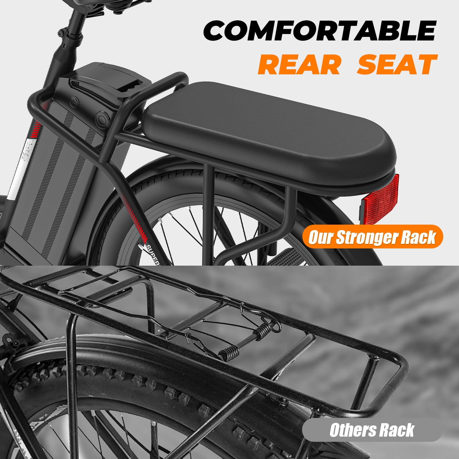 SANOPY 500W Electric Bike for Adults,48V Removable Battery,20 Mile Range&20MPH Max Speed,Electric Scooter with Seat,Commuter E-scooter for Adults and Teens,Black,UL2272