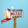 thumbnail image 6 of Christmas Gnome Welcome Farmhouse Mailbox Covers, Magnetic Post Box Cover Wraps Large Size 25.5x21 Inches for Garden Yard Decor, 6 of 6