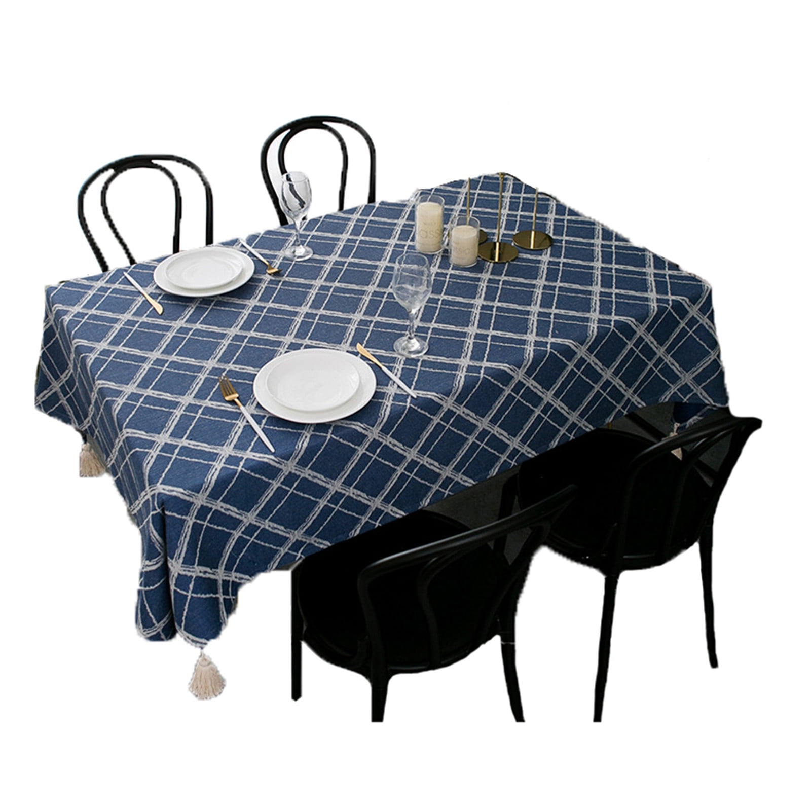 Simple Shell Pattern Wipeable Table Cover for Kitchen Outdoor and Indoor Dinning Tabletop Decor Cotton Linen Tablecloths 60x104Inch Simple Shell Pattern Wipeable Table Cover for Kitchen Outdoor and Indoor Dinning Tabletop Decor Cotton Linen Tablecloths 60x104Inch