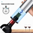 thumbnail image 4 of Electric Wine Opener, Electric Wine Opener Rechargeable with Charger & Foil Cutter, Automatic Corkscrew Wine Openers as Gift-Stainless Steel (Rechargeable), 4 of 4