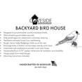 thumbnail image 5 of Coveside Backyard Bird House - Wooden Pine Nesting Box with 1.5" Entry Hole, Slate Predator Guard & Side Access - Durable Outdoor Birdhouse for Bluebirds, Wrens, Chickadees & More - Made in USA, 5 of 8