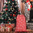 thumbnail image 4 of Christmas Sack – 28" X 20" Canvas Gift Bag with Drawstring, Full Print Polyester Santa Sack, Durable Reusable Xmas Gift Bag for Holiday, Party & Storage, 4 of 5