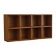 thumbnail image 5 of Estante de exhibición de madera para estante de pared, 8 cubos, montaje en pared, gabinete de almacenamiento cosmético simple para cocina, interior, 5 of 9